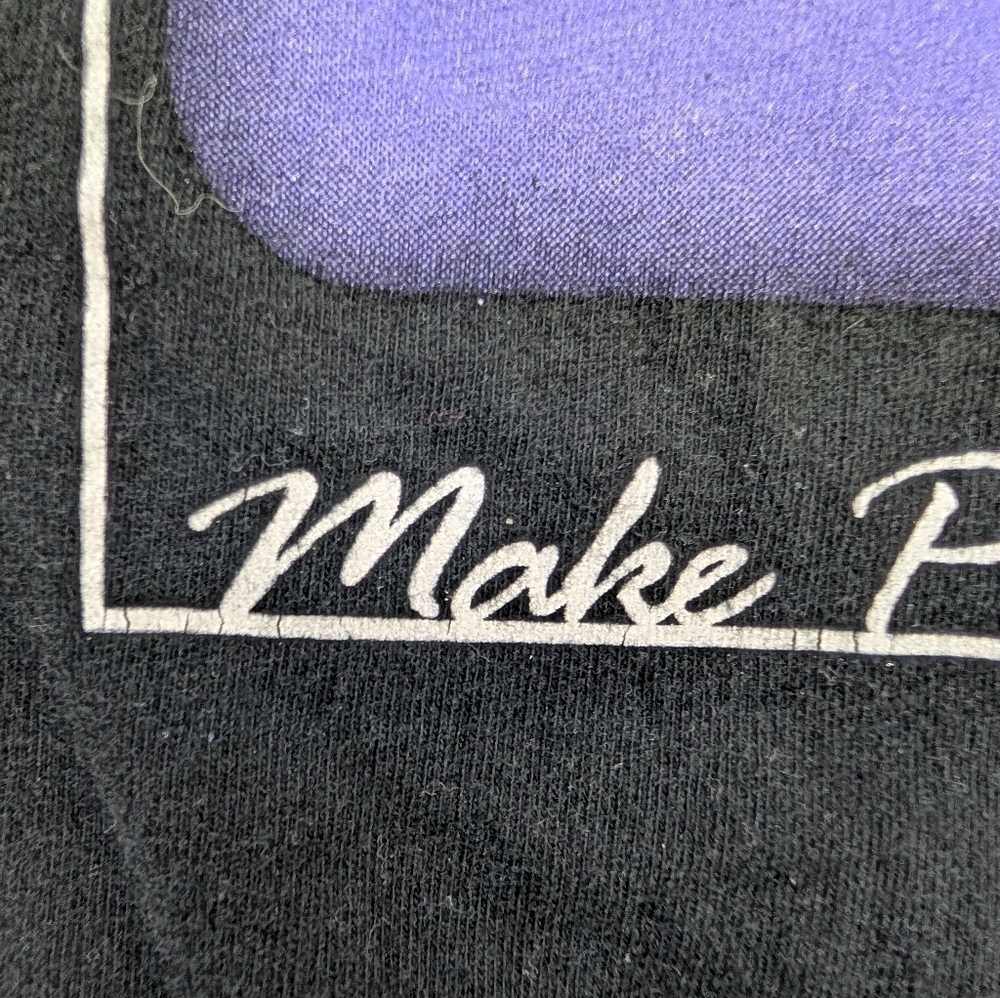 Vintage Make Plain The Vision Black Multicolor Short Sleeve T Shirt Size Large - Picture 3 of 6